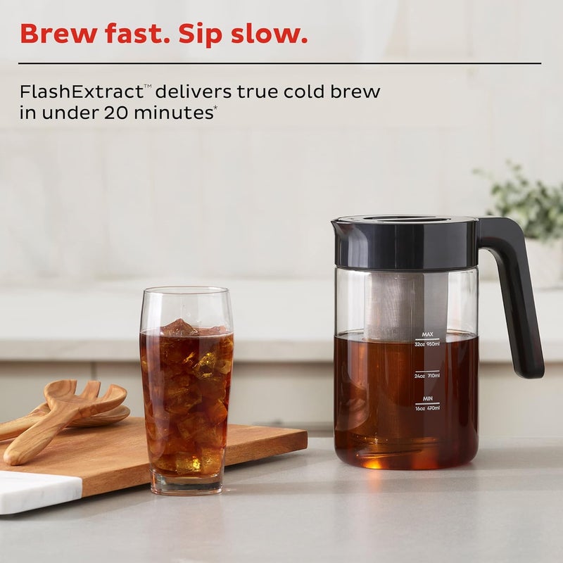 Instant Pot صانعة القهوة الكهربائية الباردة الفورية، من صانعي، تخصيص قوة التحضير، سهلة الاستخدام، إبريق زجاجي آمن في غسالة الصحون، تحضير سريع يصل إلى 32 أونصة - Image 3
